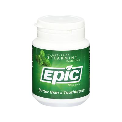 Epic Xylitol (Sugar-Free) Gum Spearmint 50 Piece Tub